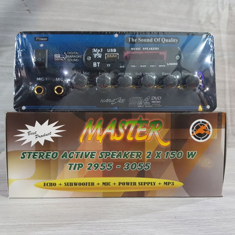kit speaker aktif stereo Master 150 watt