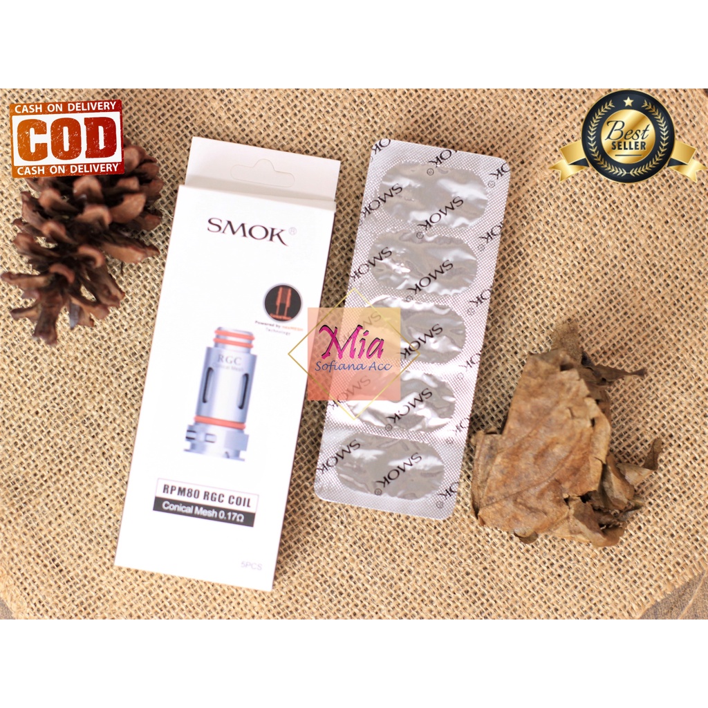 KOIL RPM 80 RGC 0.17 OHM COIL MESH AUTHENTIX HARGA 1 BOX/5 PCS