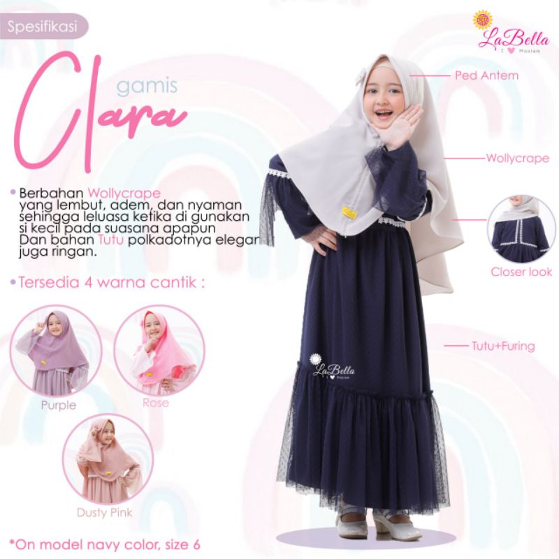 Gamis Anak Tanggung Terbaru 2021-Gamis anak labella Ceruty-Gamis Anak Perempuan -Set Gamis Anak