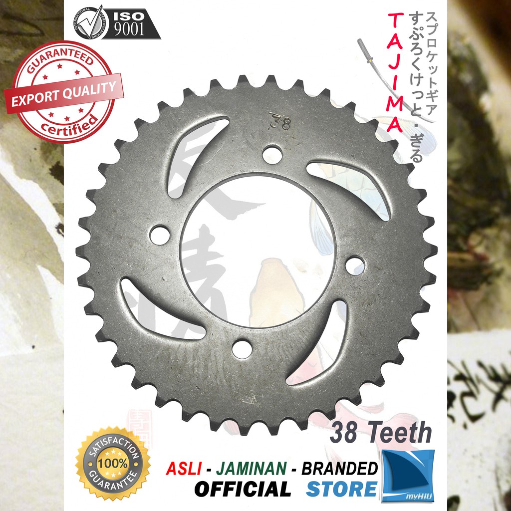 Gigi Tarik 28T~ 38T YAMAHA Force FI - Injection Gir Belakang - Rear Sprocket Gear TAJIMA