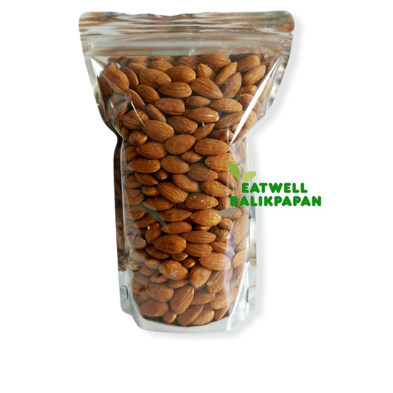 

ROASTED ALMOND 500GR GRADE A / ALMOND KUPAS PANGGANG BALIKPAPAN