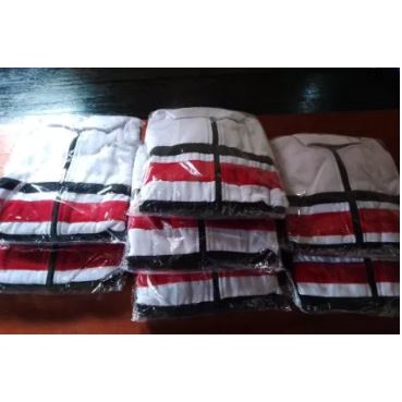 New Deals Dafa Jaket Casual Tracktop Hitam Putih List Merah Rojali Stm