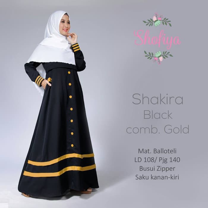 SALE Gamis Syakira  PINK HITAM Gamis Remaja terkini Milenial Gamis Murah PINK HITAM