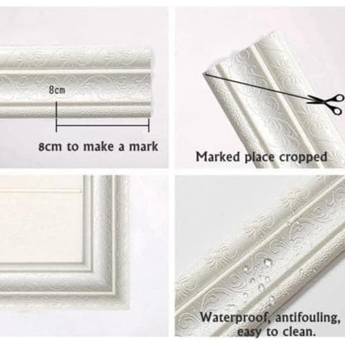 LIST FOAM 3D WALLBORDER UKURAN 8X230CM / border list