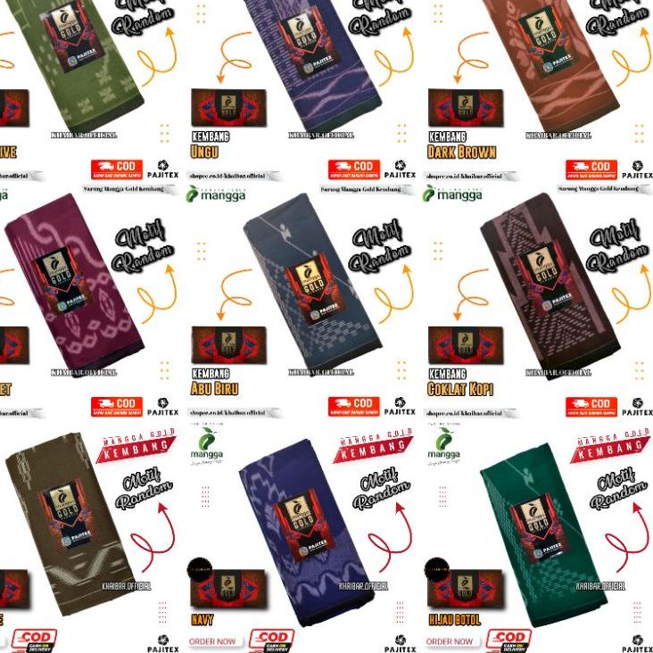 New - SARUNG MANGGA GOLD KEMBANG DEWASA SARUNG MANGGA GOLD SARUNG MANGGA