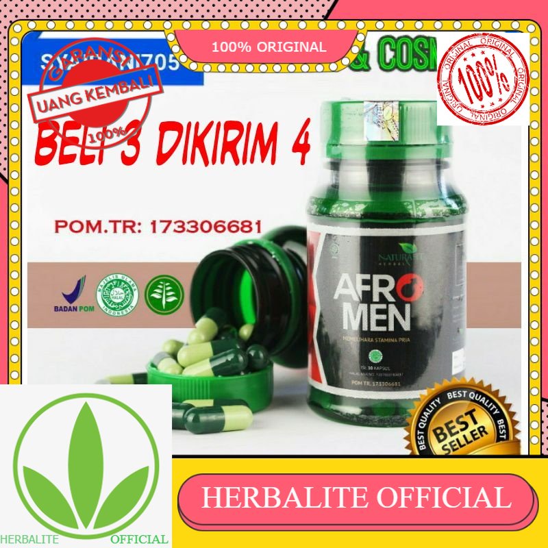 100% ORIGINAL Afromen obat herbal tahan lama durasi kuat tanpa efeksamping kelamin pembesar aman pen