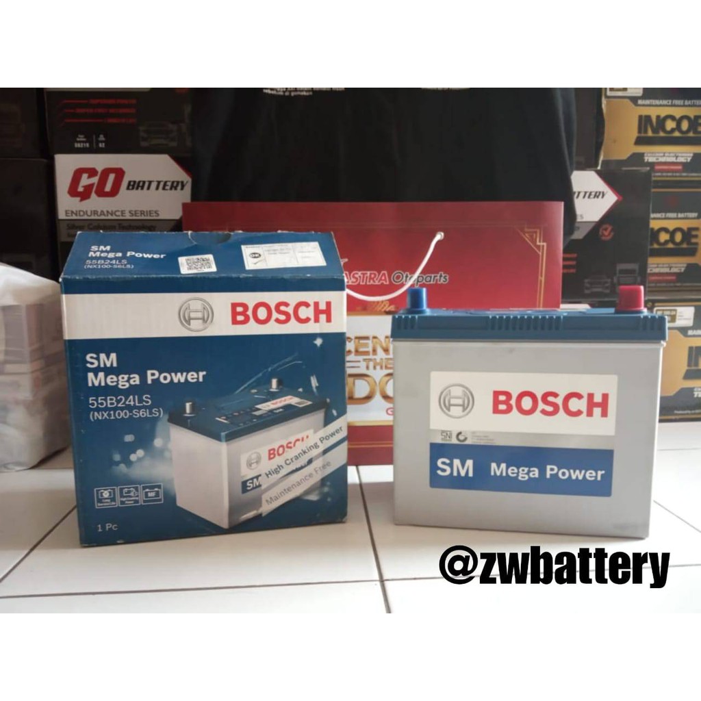 Aki Mobil CRV, HRV, New Civic NS60LS / 55B24LS BOSCH Aki kering