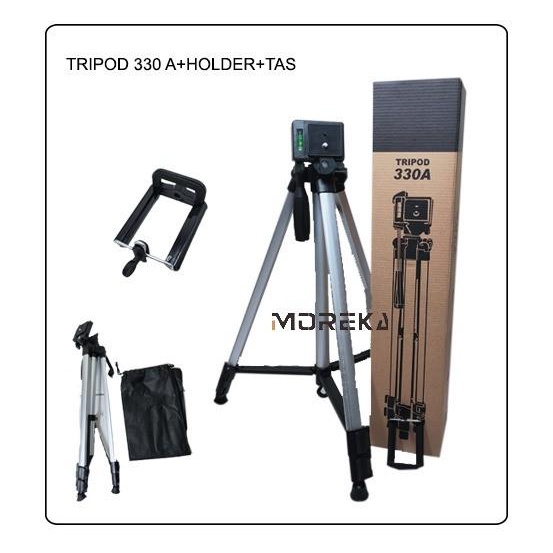Tripod | Tripod Handphone 330A - Tripod Camera + Handphone Quality Aluminium Le