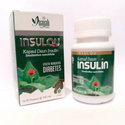 Kapsul INSULQU (Insulin) Inayah 50kapsul / Mengatasi Diabetes