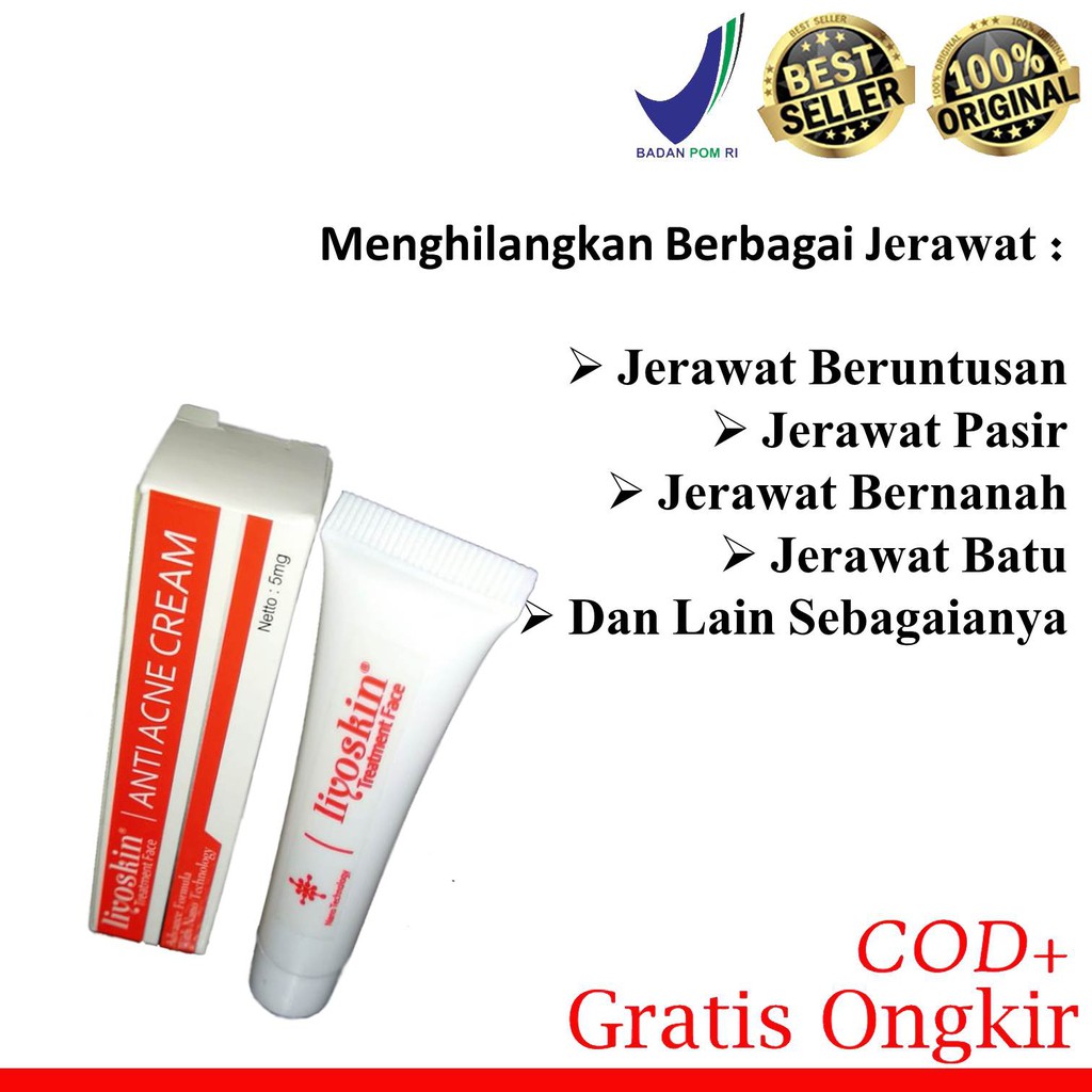 Obat Jerawat Ampuh Liyoskin Anti Acne 100% Original - Obat Jerawat Punggung - Jerawat Pasir