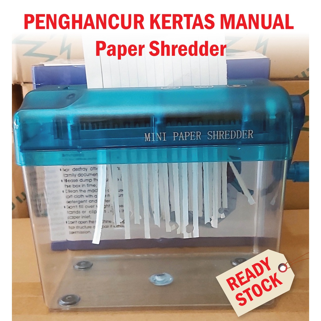 

Penghancur Kertas Manual Paper Shredder