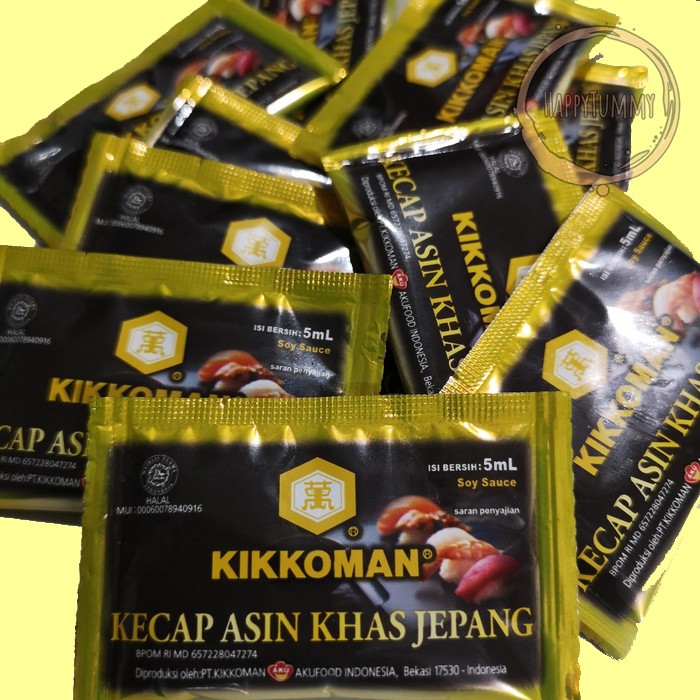 Kikkoman kikoman Soy Sauce Sachet 5ml Kecap Asin Jepang Shoyu kikoman