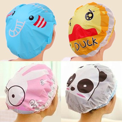 【GOGOMART】Shower Cap / Pelindung Rambut Saat Keramas Mandi