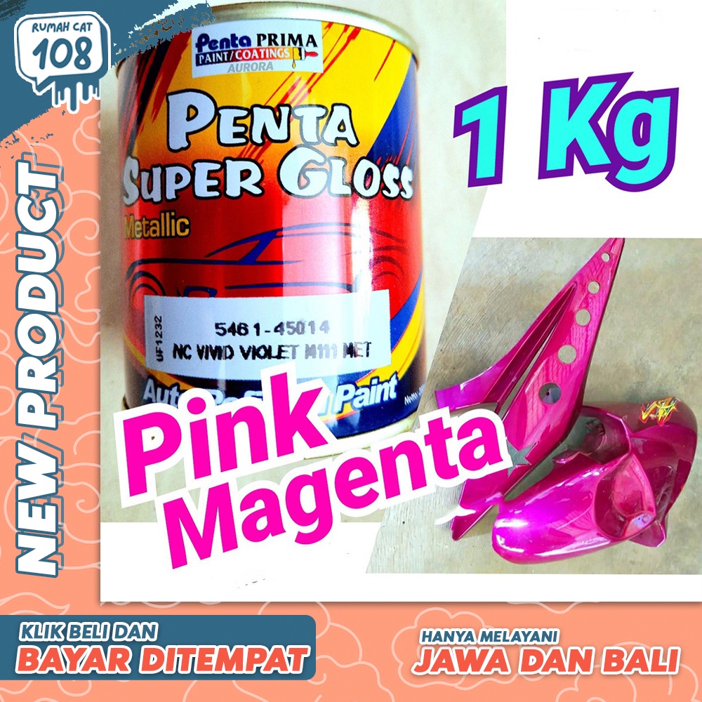 

Cat Penta Pink Magenta 1Kg Vivid Violet Ping Metalik Metalic Metallic 1 Kg Kilo Cat Mobil Motor