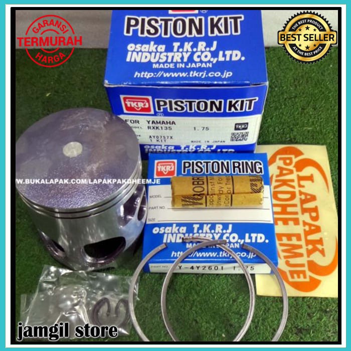 PISTON RX KING OS 175 TKRJ ORIGINA TKRJ ORIGINAL OSAKA JAPAN SEHER PISTON KIT RX KING OS OVER