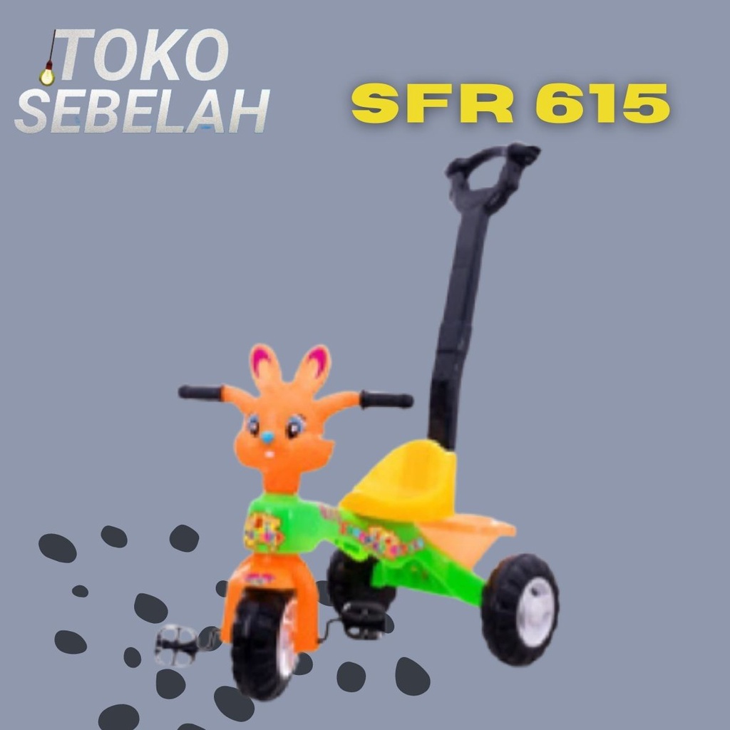 Mainan Anak Sepeda Roda Tiga Tricycle SFR 615 - SHP Toys