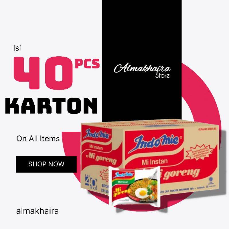 

Indomie goreng 1 karton