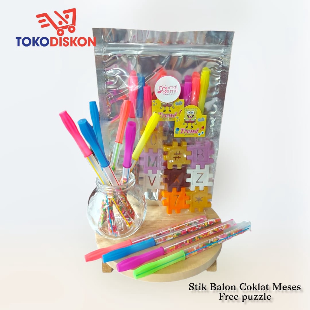 

Coklat Meses Rainbow Stik Balon FREE Puzzle Stick Ballon Meises / Premium