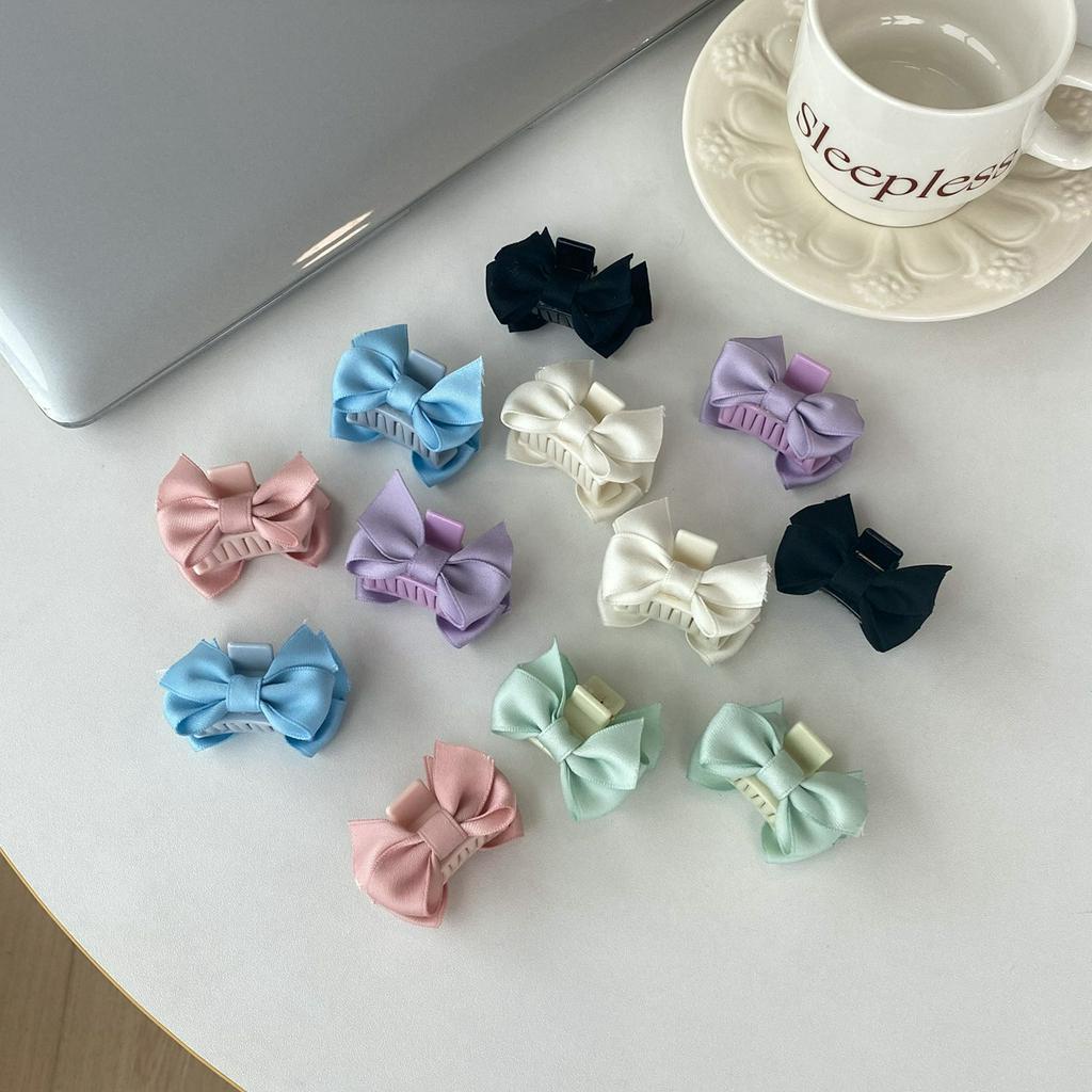 PREMIUM CLASSIC SATIN BOWKNOT HAIRPIN PASTEL COLOR GIRL BANGS CLIP GIRLY FAIRY HAIR ACCESSORIES AKSESORIS RAMBUT PITA PANJANG KLASIK KPOP KOREA KOREAN HIGH QUALITY JENNIE BLACKPINK STYLE JEPITAN RAMBUT PITA RIBBON BOW KNOT ANAK GIRL WANITA WARNA JEPIT