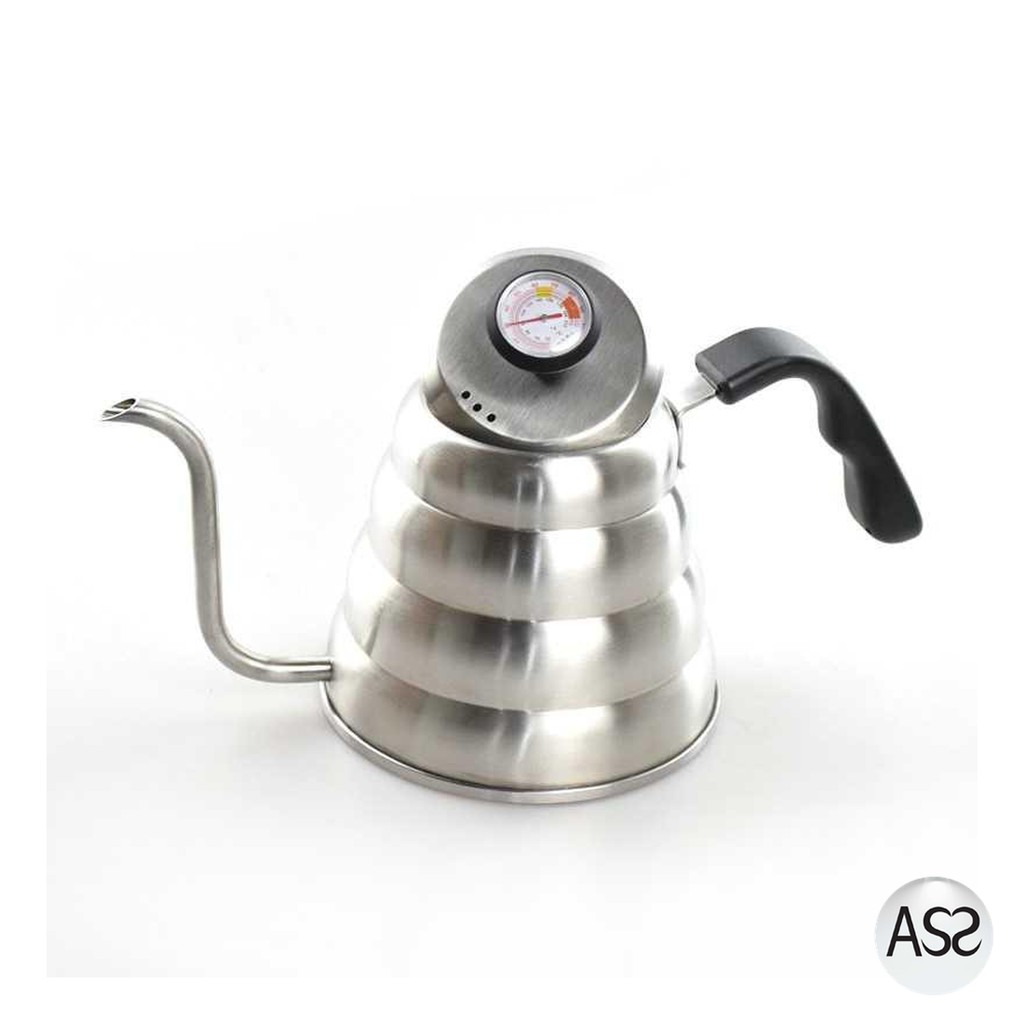 ASS Shop - OneTwoCups Coffee Maker Pot V60 Drip Teko 1200ML + Thermometer