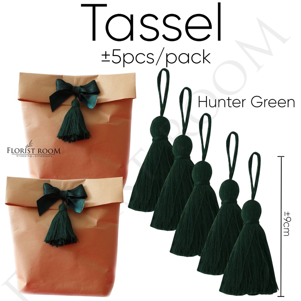 

Tassel Hunter Green ±5Pcs/Pack