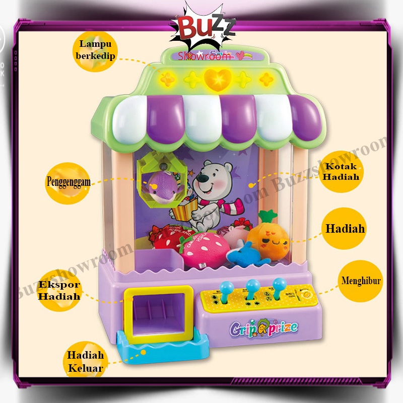 Joy Claw Machine Mainan Claw Mesin Capit Boneka candy graber grib doll