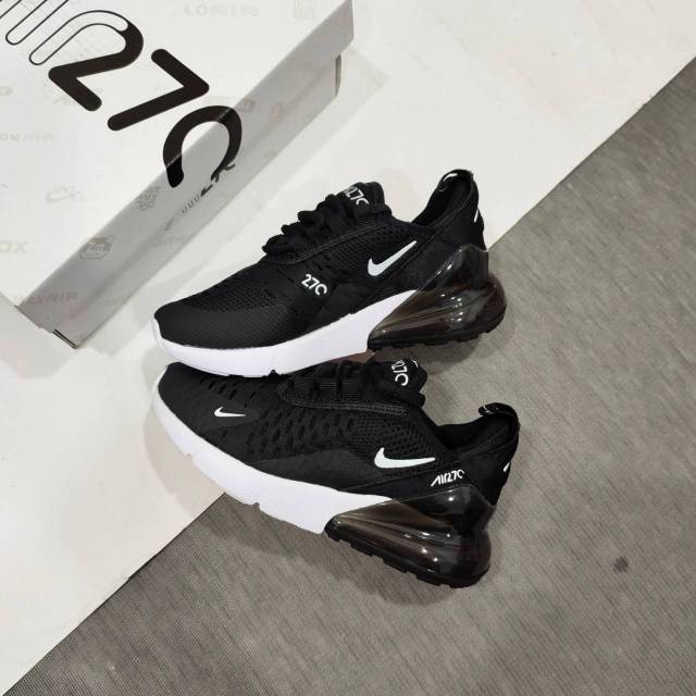 Sepatu anak Nike Air Max 270 Black White