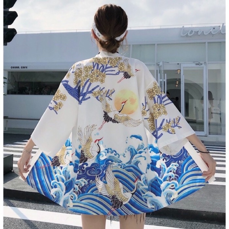 KIMONO CARDINGAN IMPORT WANITA JEPANG KOREA ORIGINAL HAORI YUTAKA