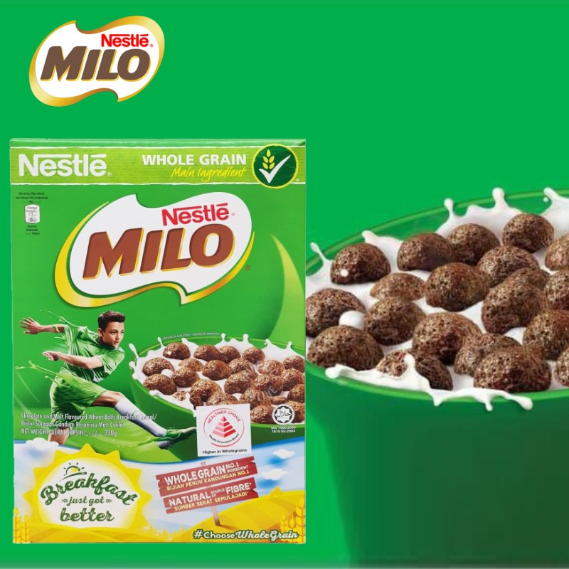 Milo Cereal Ball 330Gr / 170gr -Kemasan Box