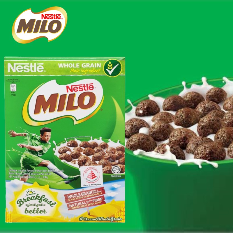 Milo Cereal Ball 330Gr / 170gr -Kemasan Box