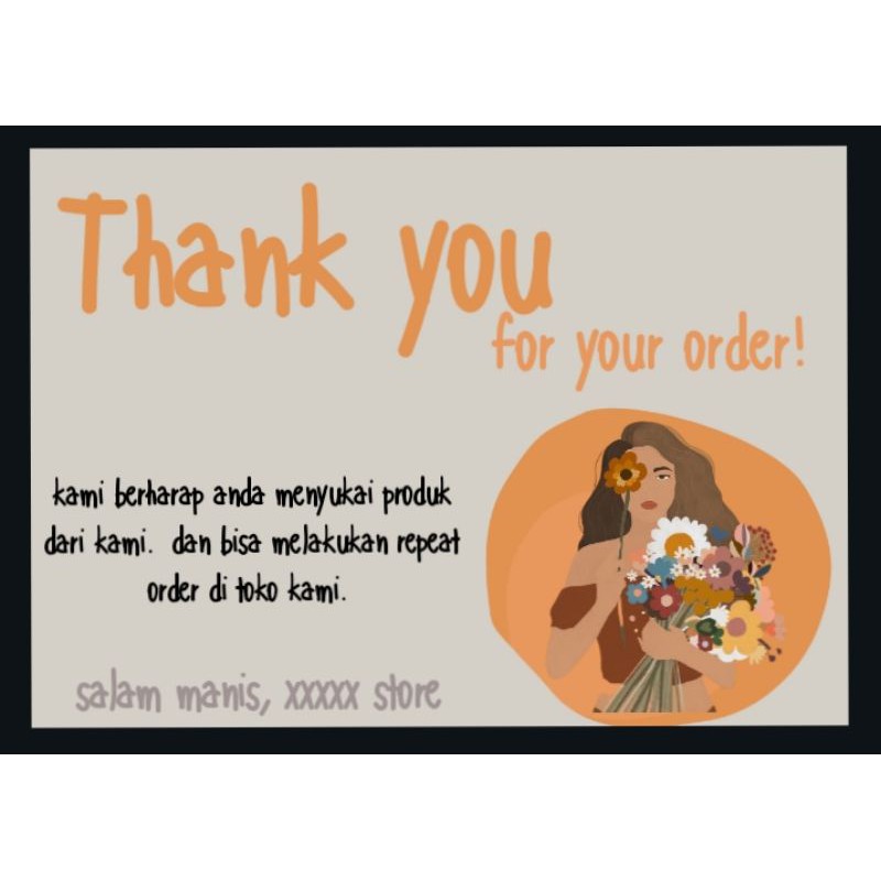 

thank you card ukuran 9×6