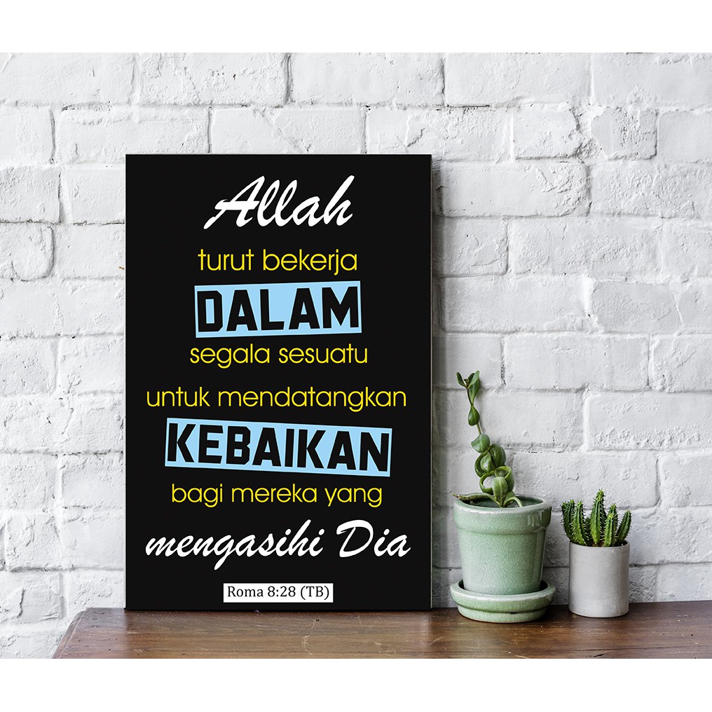 wall decor nasrani quote alkitab dekorasi kristen katolik