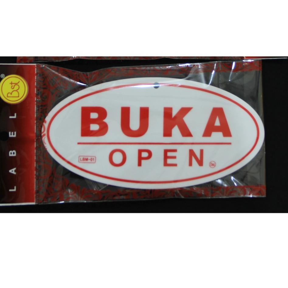 

NR432 Label Akrilik Buka/Open Tutup/Closed Gantung Bolak-Balik Ukuran Medium ofhd380