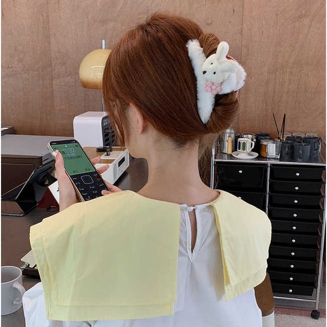 Jepit Rambut Jedai Korea Perempuan Dewasa Model Kelinci Berbulu Aksesoris Rambut Berkualitas AK179