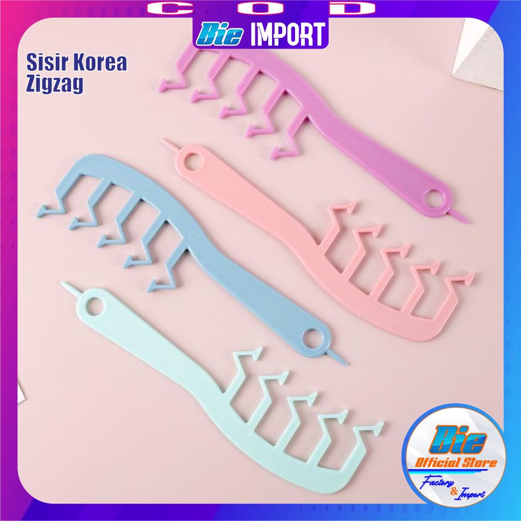 Sisir Korea Zigzag Model Kekinian Gaya Rambut Korea Impor Besr Seller