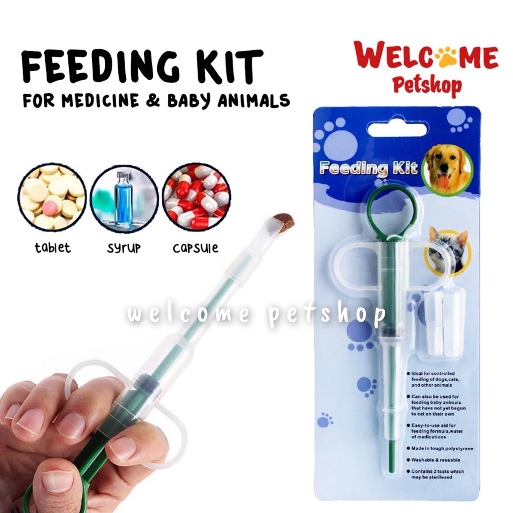 Suntikan Obat / Alat Minum Obat / Feeding Kit Anjing Kucing Kelinci