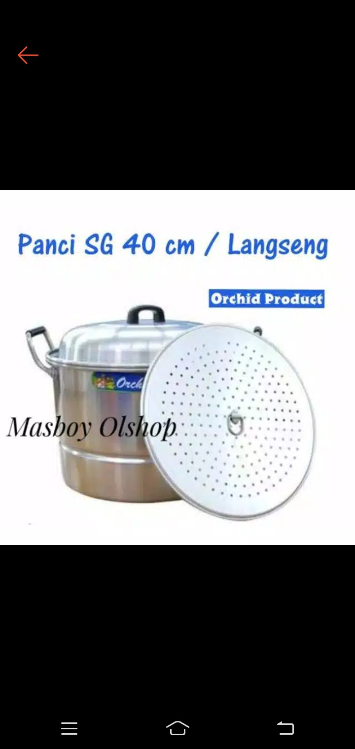 Panci Serbaguna Diameter 40 Cm Orchid / Steamer / Langseng