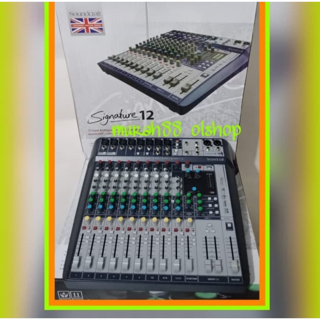 Mixer Audio Soundcraft Signature12 / Signature 12 (12CH) USb