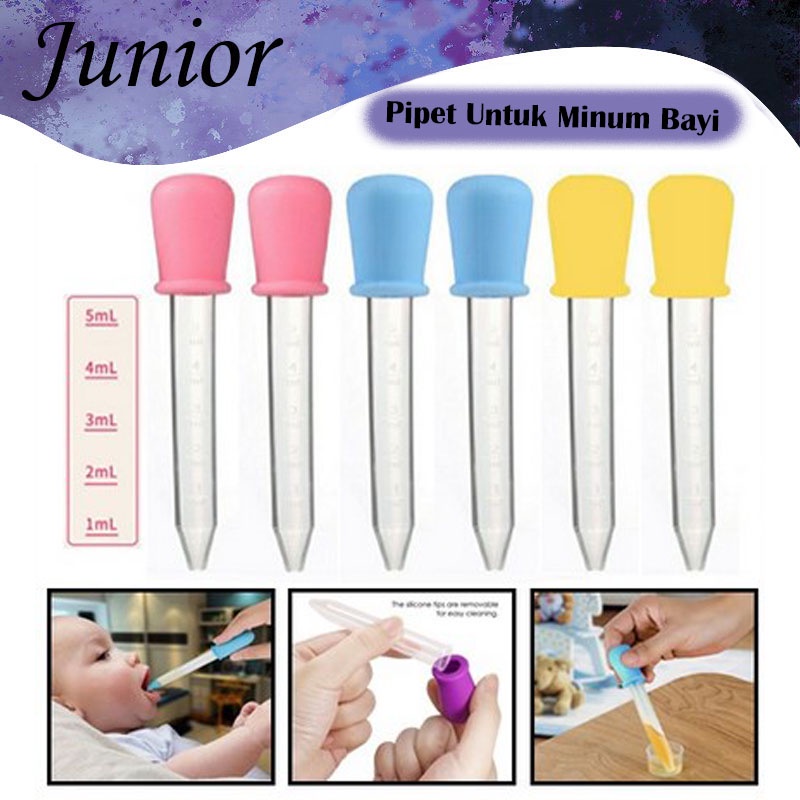 Pipet Tetes Obat Bayi 5ml Feeder Dropper Ukuran 5 ml Alat Bantu Minum Baby