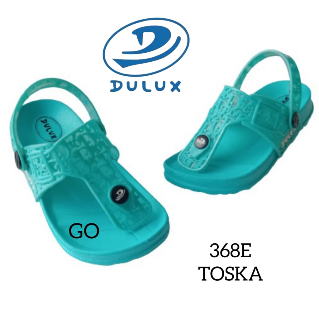 gos DULUX 368E Sandal Jepit Anak Perempuan Model Batik Kaca Sandal Anak Lucu Tali Belakang