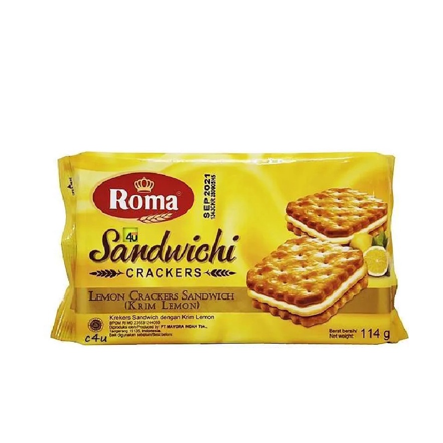 

Roma Sandwich Crackers Krim Lemon 120 gr #CNS