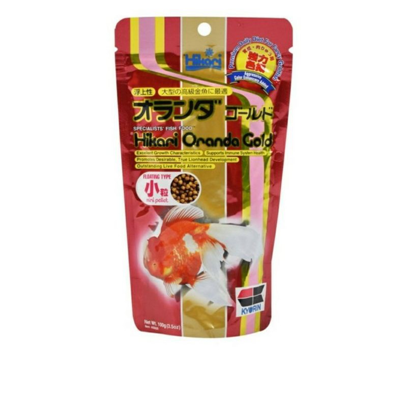 

hikari makanan ikan oranda gold mini 100gr pelet vitamin koki ikan air tawar kesehatan