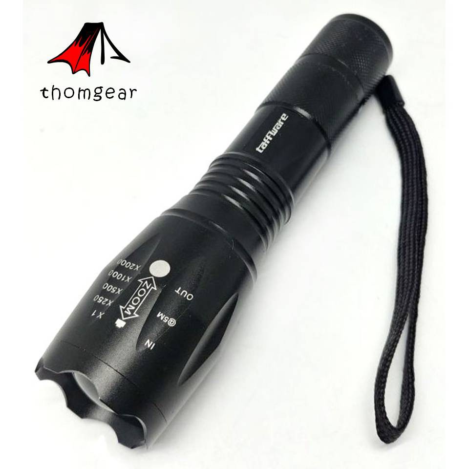 Thomgear Taffled E17s Senter Led Cree Xm-L T6 3800 Lumens Body Aluminium Jm