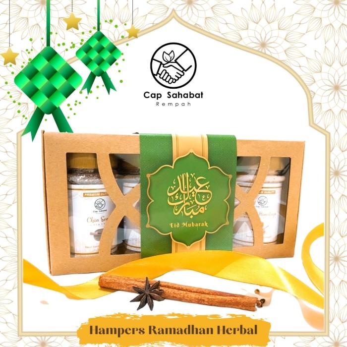 

Hampers Ramadhan Herbal Cap Sahabat / Gift Box Gold Ramadhan / JSR Best Seller