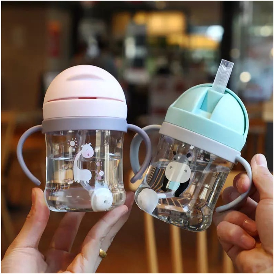 Botol Minum Bayi Gelas Anak Balita Training Cup Baby 280ml Dengan 3 Karakter Lucu B254 Sippy Cup 2121-2