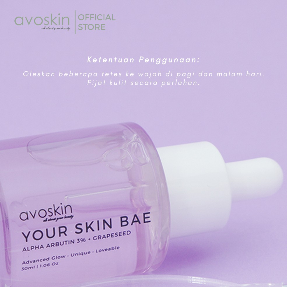 Avoskin Your Skin Bae Alpha Arbutin 3% + Grapeseed