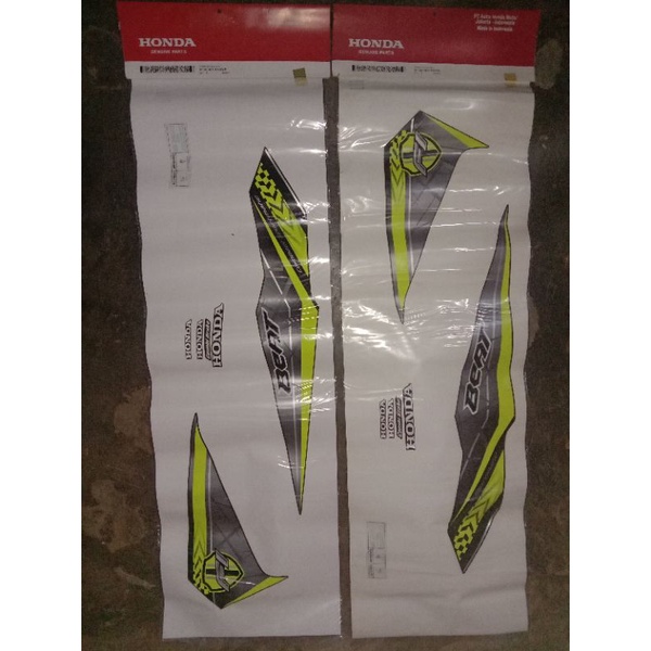 striping Honda beat black yellow kode part 871x0k81n10zar dan 871x0k81n10zaL