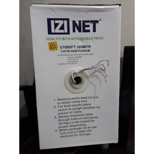 Kabel UTP IZINET cat 5e 305m Kabel Lan izinet original