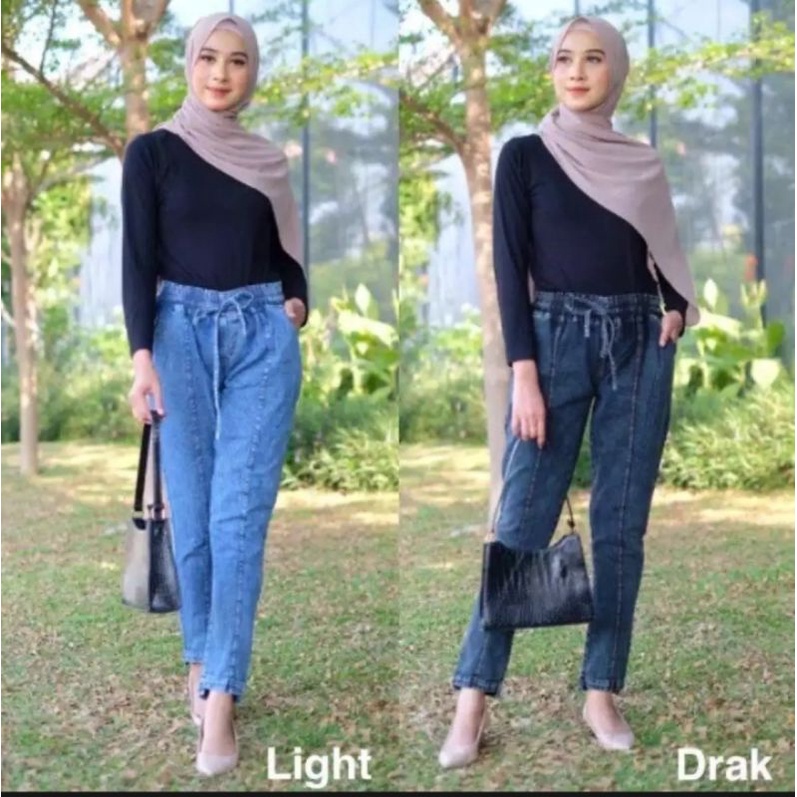 CELANA BAGGY PANT LEVIS karet pinggang keliling/serut