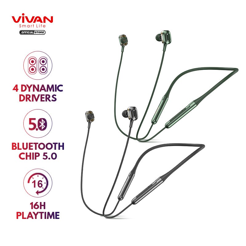 C_   Vivan Liberty N100 Bluetooth 5.0 Headset Waterproof IPX4